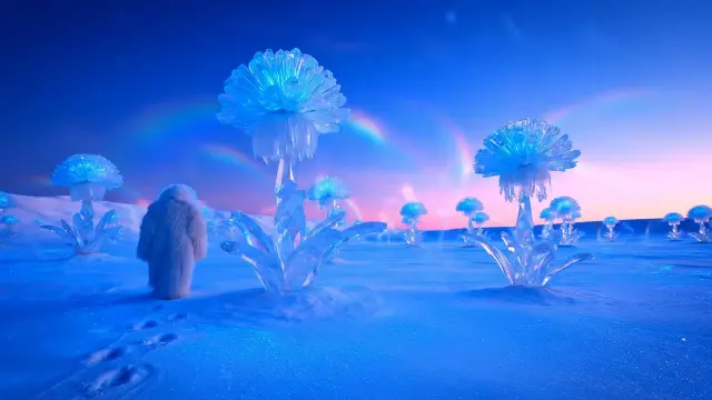 Alien Crystal Flowers